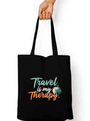 Unisex Tote Bag Zipper Black